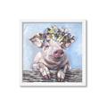 Picture of Flower Piglet I _GroupedProduct_Square_Framed_Matted_