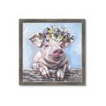 Picture of Flower Piglet I _GroupedProduct_Square_Framed_Matted_