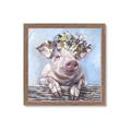 Picture of Flower Piglet I _GroupedProduct_Square_Framed_Matted_