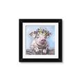 Picture of Flower Piglet I _GroupedProduct_Square_Framed_Matted_