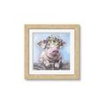 Picture of Flower Piglet I _GroupedProduct_Square_Framed_Matted_