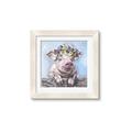 Picture of Flower Piglet I _GroupedProduct_Square_Framed_Matted_