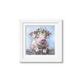 Picture of Flower Piglet I _GroupedProduct_Square_Framed_Matted_