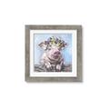 Picture of Flower Piglet I _GroupedProduct_Square_Framed_Matted_