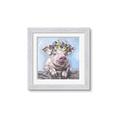 Picture of Flower Piglet I _GroupedProduct_Square_Framed_Matted_