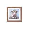 Picture of Flower Piglet I _GroupedProduct_Square_Framed_Matted_
