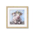 Picture of Flower Piglet I _GroupedProduct_Square_Framed_Matted_