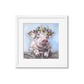 Picture of Flower Piglet I _GroupedProduct_Square_Framed_Matted_