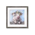 Picture of Flower Piglet I _GroupedProduct_Square_Framed_Matted_
