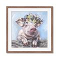 Picture of Flower Piglet I _GroupedProduct_Square_Framed_Matted_