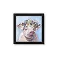 Picture of Flower Piglet II _GroupedProduct_Square_Framed_Matted_