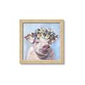 Picture of Flower Piglet II _GroupedProduct_Square_Framed_Matted_
