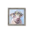Picture of Flower Piglet II _GroupedProduct_Square_Framed_Matted_