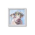 Picture of Flower Piglet II _GroupedProduct_Square_Framed_Matted_