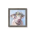 Picture of Flower Piglet II _GroupedProduct_Square_Framed_Matted_