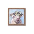 Picture of Flower Piglet II _GroupedProduct_Square_Framed_Matted_