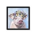 Picture of Flower Piglet II _GroupedProduct_Square_Framed_Matted_