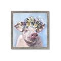 Picture of Flower Piglet II _GroupedProduct_Square_Framed_Matted_