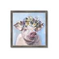 Picture of Flower Piglet II _GroupedProduct_Square_Framed_Matted_