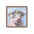 Picture of Flower Piglet II _GroupedProduct_Square_Framed_Matted_