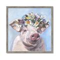 Picture of Flower Piglet II _GroupedProduct_Square_Framed_Matted_