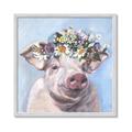 Picture of Flower Piglet II _GroupedProduct_Square_Framed_Matted_