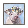 Picture of Flower Piglet II _GroupedProduct_Square_Framed_Matted_
