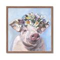 Picture of Flower Piglet II _GroupedProduct_Square_Framed_Matted_