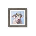 Picture of Flower Piglet II _GroupedProduct_Square_Framed_Matted_