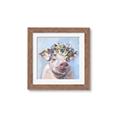 Picture of Flower Piglet II _GroupedProduct_Square_Framed_Matted_