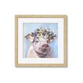 Picture of Flower Piglet II _GroupedProduct_Square_Framed_Matted_
