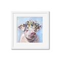 Picture of Flower Piglet II _GroupedProduct_Square_Framed_Matted_