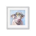 Picture of Flower Piglet II _GroupedProduct_Square_Framed_Matted_