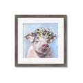 Picture of Flower Piglet II _GroupedProduct_Square_Framed_Matted_