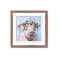 Picture of Flower Piglet II _GroupedProduct_Square_Framed_Matted_