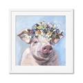 Picture of Flower Piglet II _GroupedProduct_Square_Framed_Matted_