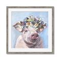 Picture of Flower Piglet II _GroupedProduct_Square_Framed_Matted_