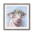 Picture of Flower Piglet II _GroupedProduct_Square_Framed_Matted_