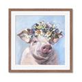 Picture of Flower Piglet II _GroupedProduct_Square_Framed_Matted_