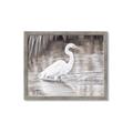 Picture of Wading Egret _GroupedProduct_Rectangle_Landscape_Framed_Matted_