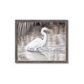 Picture of Wading Egret _GroupedProduct_Rectangle_Landscape_Framed_Matted_