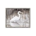 Picture of Wading Egret _GroupedProduct_Rectangle_Landscape_Framed_Matted_