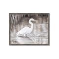 Picture of Wading Egret _GroupedProduct_Rectangle_Landscape_Framed_Matted_