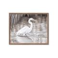 Picture of Wading Egret _GroupedProduct_Rectangle_Landscape_Framed_Matted_