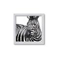 Picture of Zebra Watching _GroupedProduct_Square_Framed_Matted_
