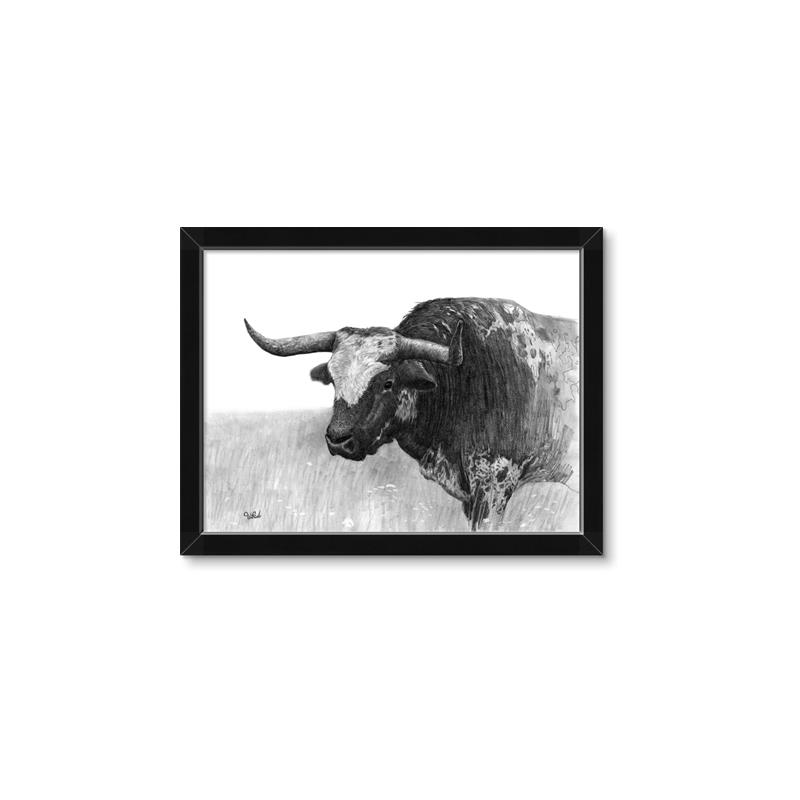 Picture of Big Cattle  _GroupedProduct_Rectangle_Landscape_Framed_Matted_