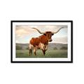 Picture of Life of a Bull _GroupedProduct_Rectangle_Landscape_Photography _GroupedProduct_Rectangle_Landscape_Framed_Matted_