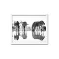 Picture of Sipping Zebras  _GroupedProduct_Rectangle_Landscape_Photography _GroupedProduct_Rectangle_Landscape_Framed_Matted_