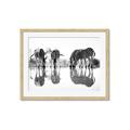 Picture of Sipping Zebras  _GroupedProduct_Rectangle_Landscape_Photography _GroupedProduct_Rectangle_Landscape_Framed_Matted_