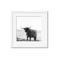 Picture of Scottish Fields Highland B&W _GroupedProduct_Square_Photography _GroupedProduct_Square_Framed_Matted_